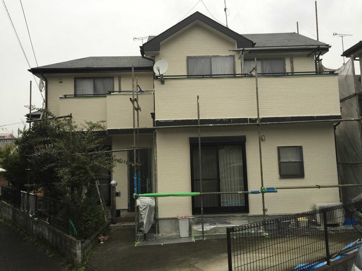 八王子市I邸の外壁仕上げ塗装