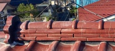所沢市 N邸 瓦棟漆喰工事の施工写真