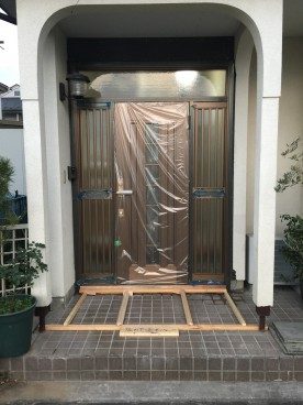 小平市Ｋ邸外部リフォーム工事玄関ドア交換の施工写真