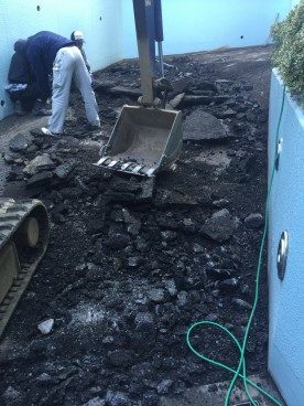 小平市Ｔ社アスファルト改修工事の施工写真