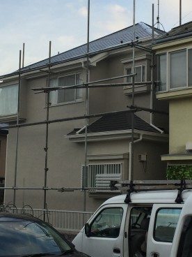 入間市M邸外部塗装雨樋交換工事の施工写真