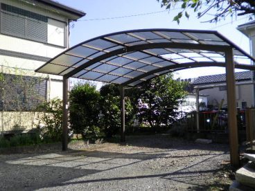 東大和市：Ｍ邸・ｶｰﾎﾟｰﾄ（屋根）交換工事の施工写真