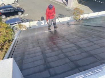 入間市K邸屋根塗装工事の施工写真