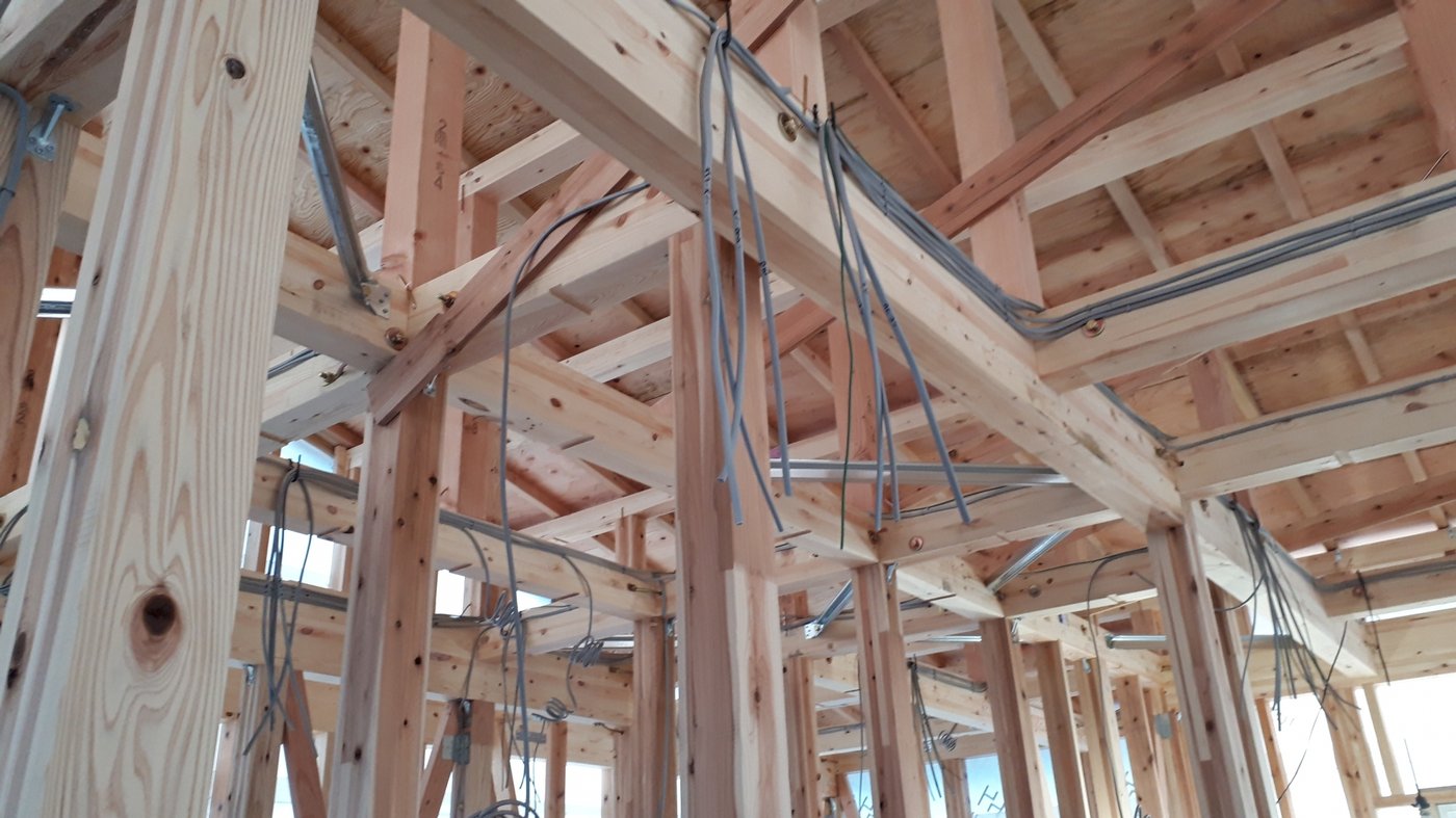 木造住宅の小屋組(イメージ)